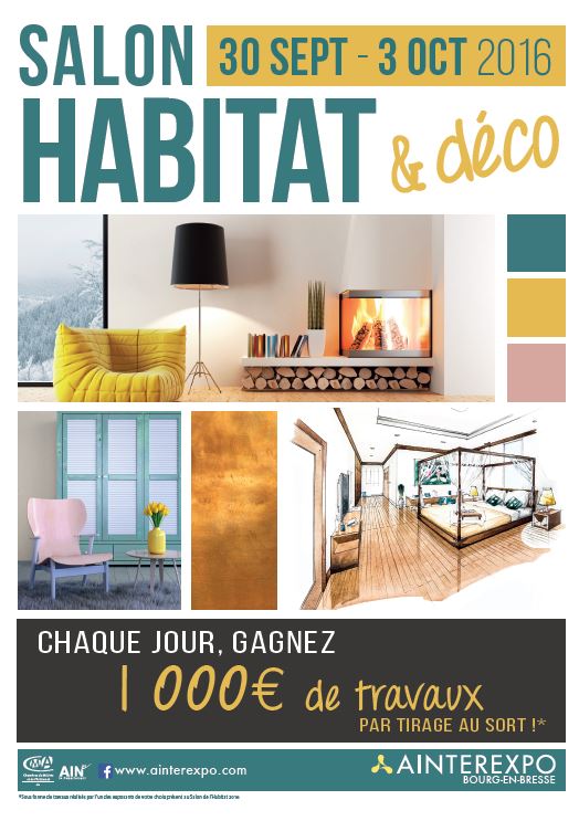 Affiche du salon de l'Habitat 2016 à Bourg en Bresse
